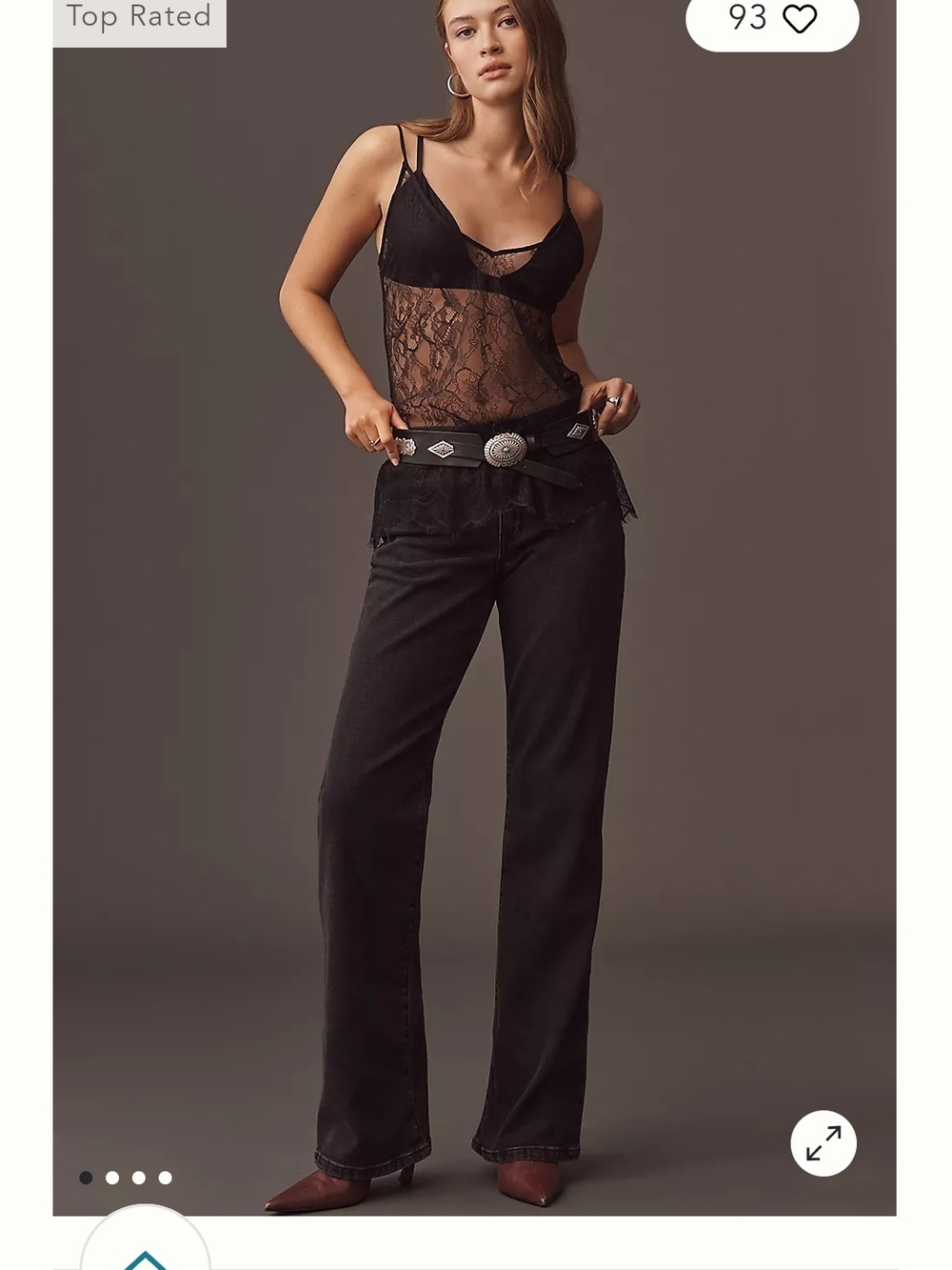 Mid-Rise Straight Leg Jeans — Black Size 26 NWT